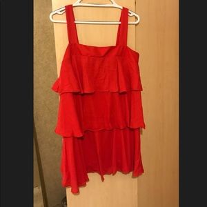 Red Tiered Dress